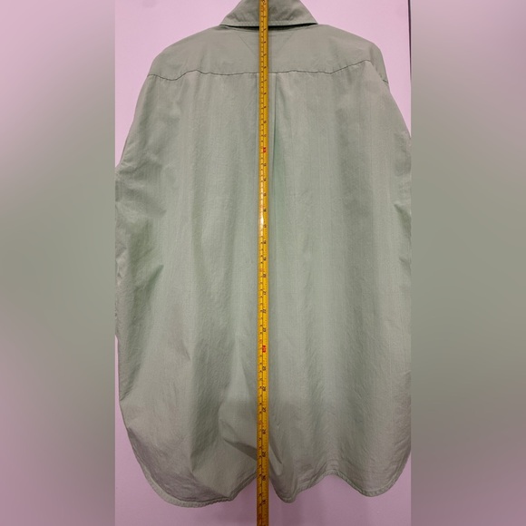 Tommy Hilfiger Golf Men XL Green Button Down Shirt Long Sleeve Cotton - Picture 7 of 9